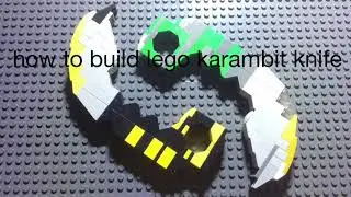 how to build lego karambit knife from cs go 