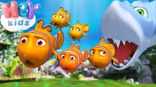 Cinque Pesciolini 🐠 Impara a contare | Canzoni per bambini - HeyKids