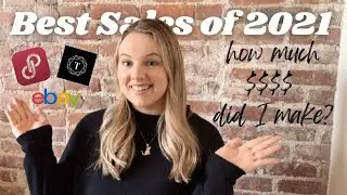 2021 Reseller Year in Review: How Much $$ I Made, Top 10 Sales on Poshmark, eBay, Tradesy