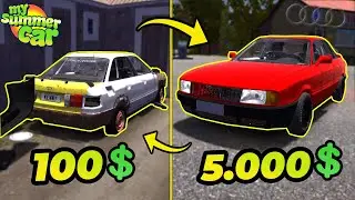 $100 AUDI 80 from BACKYARD! | My Summer Car #96