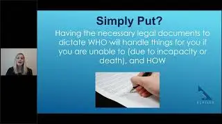 Webinar - The Financial Planning Aspects of Estate Planning
