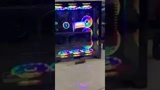 RTX 4090 Strix Liquid-cooled Elite LCD 5800X3D 32GB 3600 CL14 O11 XL 9xQL120 Strimer Gaming PC