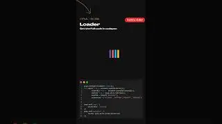 Loader / HTML / SCSS / #coding #css #html #scssoftware#loader