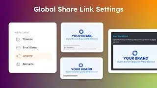 Simplify Branding with Global Share Link Settings in Oviond