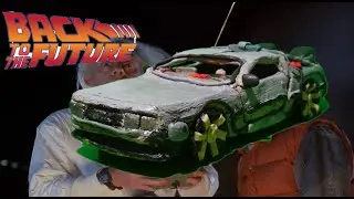 Делориан DMC 12 из фильма Назад в будущее из пластилина!