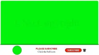 Subscribe and bell button green screen intro | Chroma key | No Copyright | Intro for YouTube