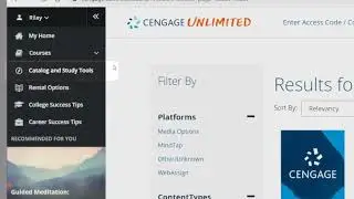 Navigating Your Cengage Unlimited Dashboard