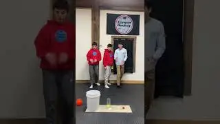 #trickshort This wasn’t easy… 😅 #t#trickshott#trickshotss#shortscarsonhockey