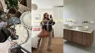 Packing boxes, painting walls, decor haul & the bathroom is finished || MOVING DIARIES #2 🏡👷🏽‍♀️🤍
