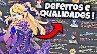 3 DEFEITOS & QUALIDADES DOS PERSONAGENS 4 ESTRELAS
