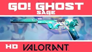 GO! Ghost VALORANT Skin + SAGE BUDDY IN-GAME | NEW Anime Skins Showcase