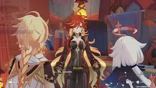 Asking Mavuika at the inn ( Genshin impact ) .