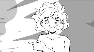 flowing hair girl