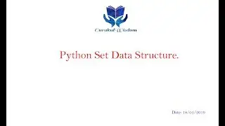 51-Python Set Data Structure