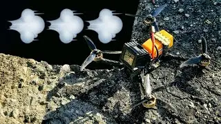 Drone goes Fast around trees : FPV freestyle ?