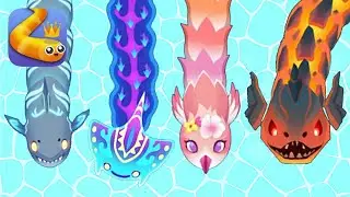 HOW TO UNLOCK ALL 4 Snake Games: Volcanic Bloom skins | snake.io Mafufu skin