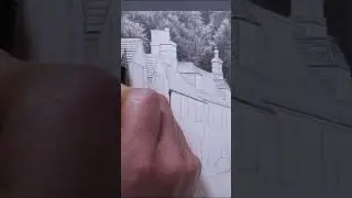 Castle Combe Graphite Drawing  #drawing #graphite #realism #art #sketch #realistic