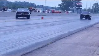 Mustang Almost Crashes into Wall!