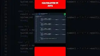 Java program to create calculator #shorts #code #java #trending