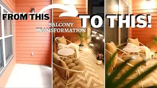 EXTREME BALCONY MAKEOVER! Our Apartment Balcony Transformation!