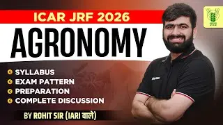 Best 5 Books to Crack ICAR JRF 2026 🔥| ICAR JRF Agronomy Syllabus Discussion by Rohit Sir