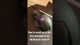 How to scroll up to the first message  on an old discord server😂