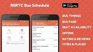 RSRTC Bus Schedule, Bus Ticket, Seat Layout, Fare Details, Helpline No: Android App