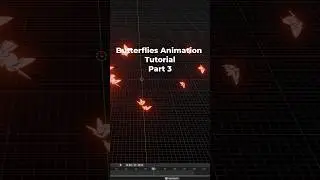 Blender3D - Butterflies Animation Tutorial Part 3 #blendertutorial