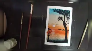 Landscape || Poster Color || Easy Painting