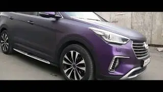 Оклейка Hyundai Grand Santafe пленкой KPMF