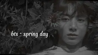 bts - spring day (slowed + reverb)