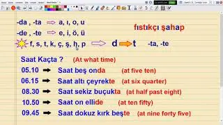 Learn Turkish - At what time? - Saat Kaçta?