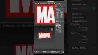 3ds max : Creating Marvel Logo with 3ds Max  