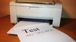 Samsung ML-2165W Wireless Laser Printer in action