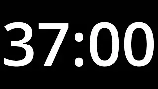 37 MINUTE TIMER with alarm - COUNTDOWN Clock Alarm