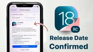 iOS 18 RC Update Release Date Confirmed