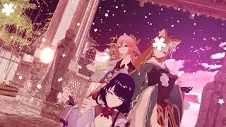 【Genshin Impact MMD】Raiden Shogun、Yae Miko、MS. hina-jewel