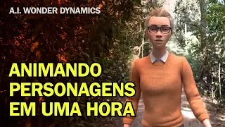 Fazendo animação automática  com A.I. - Super Fácil  #wonderdynamics #blender3d