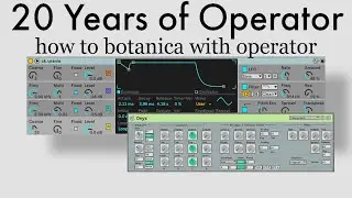How I made botanical music with operator