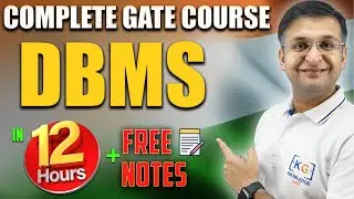 Data Base Management System | DBMS in one shot | Complete GATE Course | Hindi 
