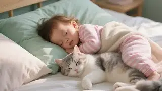 Too Cute! Baby and Cat Having the Sweetest Playtime Ever