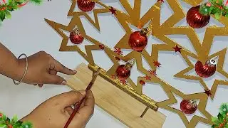 Economical Christmas tree making idea with Cardboard | DIY budget Friendly Christmas craft idea🎄36