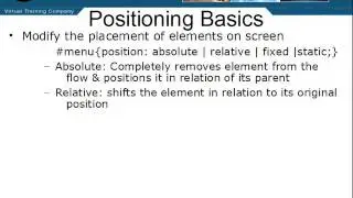 CSS 2 & 3 - 9.06 Positioning Basics (Part 1)