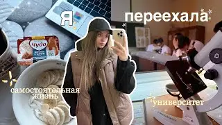 я переехала. учёба в другом городе,новая глава жизни,страхи,покупки,первые дни в университете