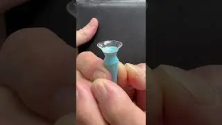 Profile View Of An EyePrint Pro Scleral Lens For Eye With Transplanted Cornea With Glaucoma Shunt