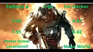 Almost All Power Armor Locations in Fallout 4.