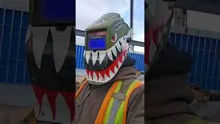 Me at work🤣🤣 Repost from @nofancyshitcooking(IG) #yeswelder #welderlife #welding #fyp #helmet