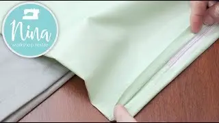 How to sew in a zipper? How to sew in a short zipper?