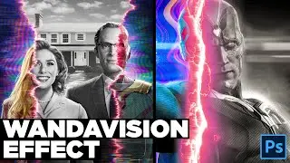 WandaVision Glitch Effect in Photoshop | WandaVision Photoshop