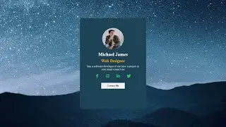 Create UI Profile Card Using |HTML&CSS|
